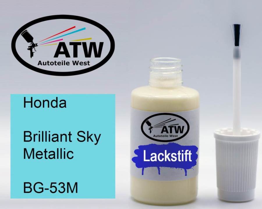 Honda, Brilliant Sky Metallic, BG-53M: 20ml Lackstift, von ATW Autoteile West.